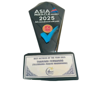 Asia Miracle Awards Trophy 2025 – Best Actress Design